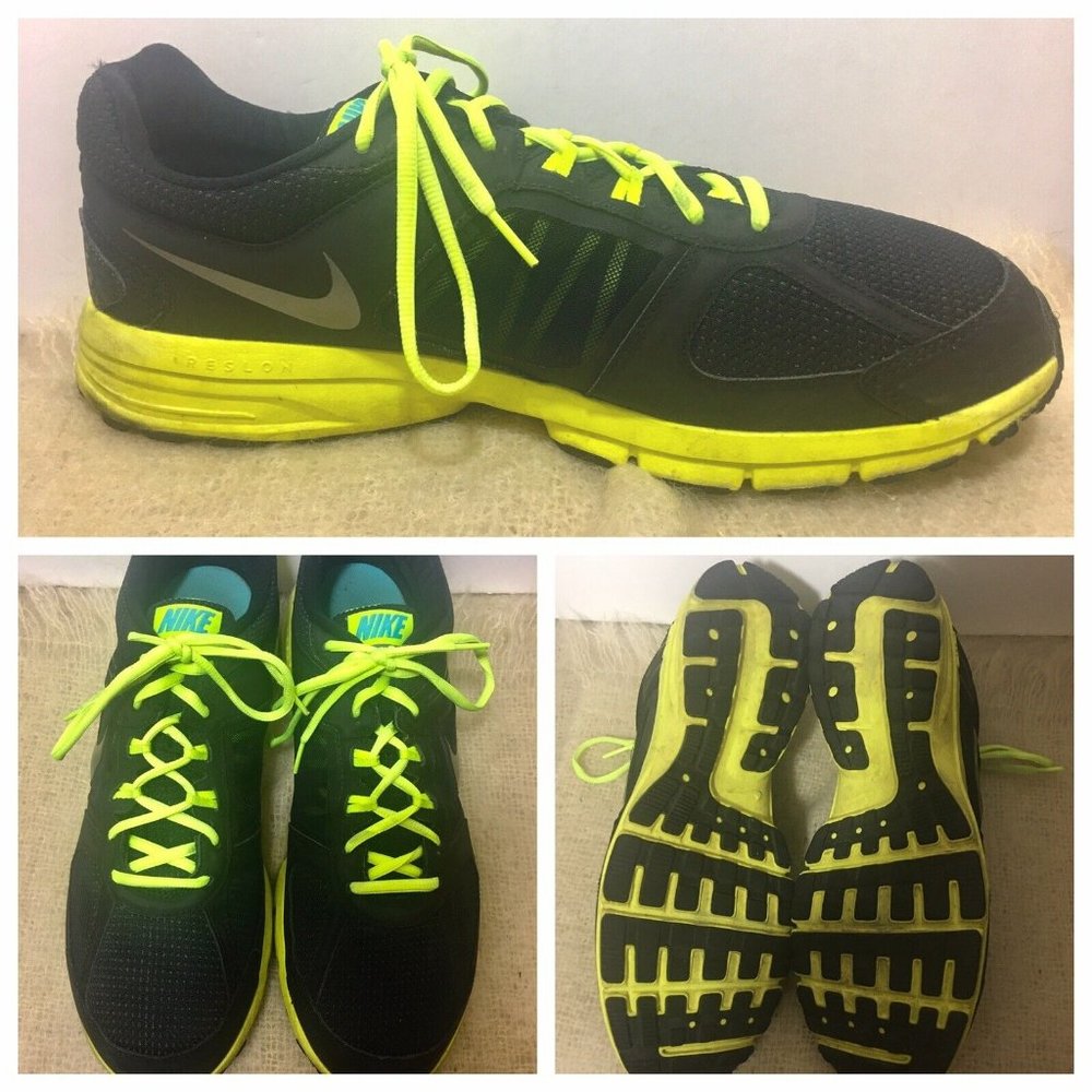 Nike Mens Size 13 Air Relentless 3 616271-003 Black Running Shoes Sneakers